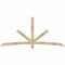 Ekena Millwork Alberta Rough Sawn Timber Gable Bracket, Douglas Fir, 96"W x 44"H x 2"D x 4"F, 11/12 Pitch GBW096X44X0204ALB00RDF - alternate 1
